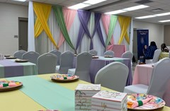 Small Multi purpose room set for an event