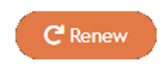 An orange button that says "renew."