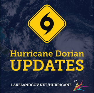 Hurricane Dorian Update graphic