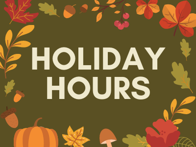 Holiday hours