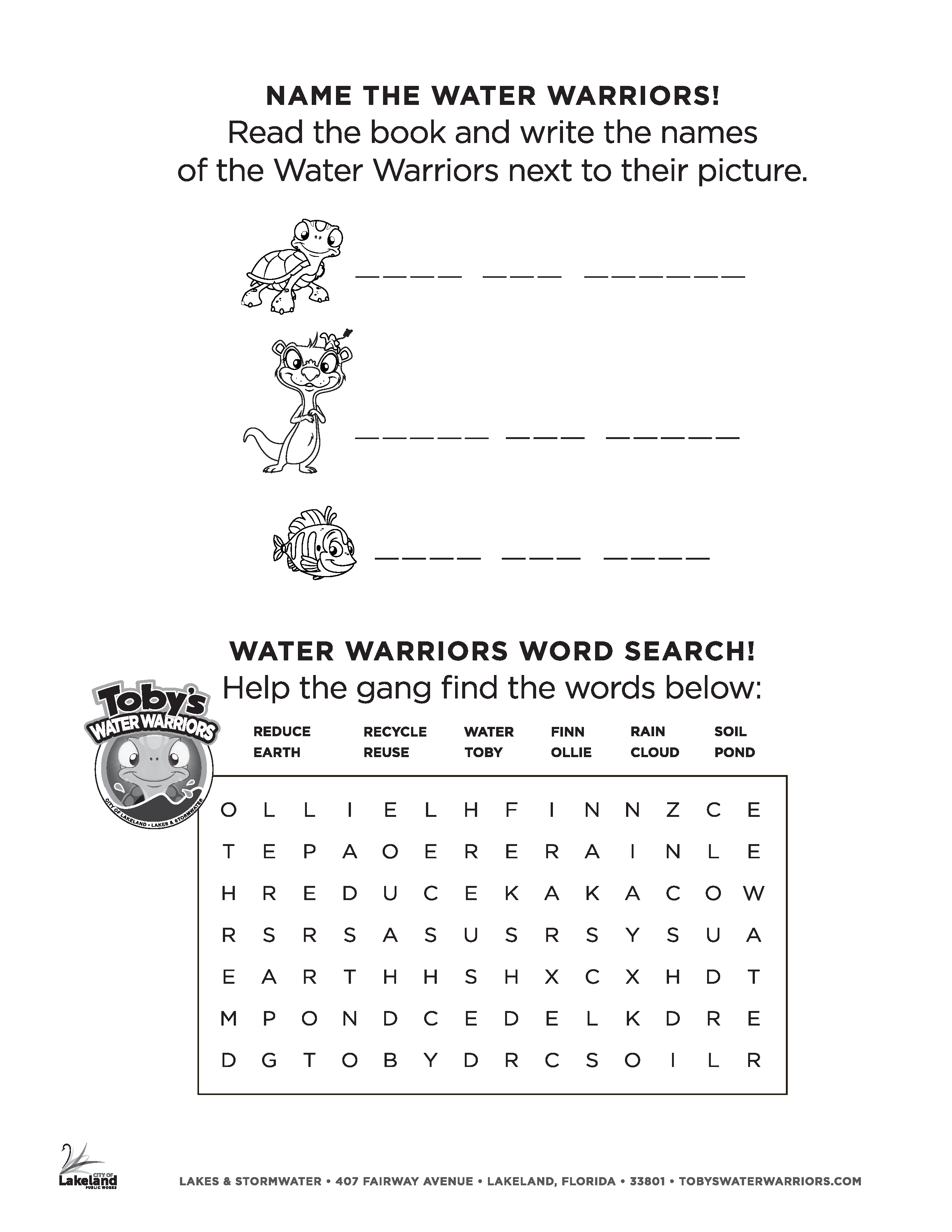 Toby's Water Warriors Coloring Page 7