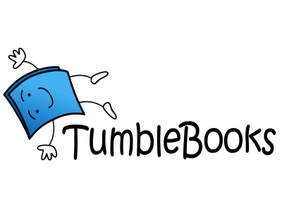 Tumblebooks logo; link to Tumblebooks online catalog