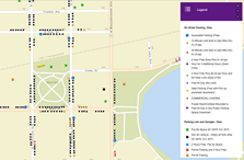 City of Lakeland G.I.S. Interactive parking application screenshot