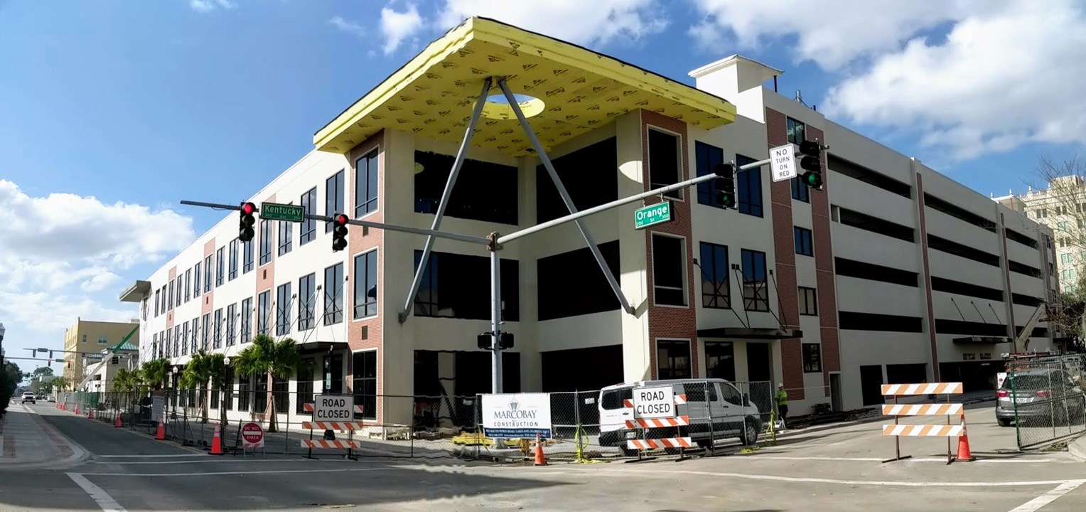 Heritage Plaza Update Photo - garage/construction