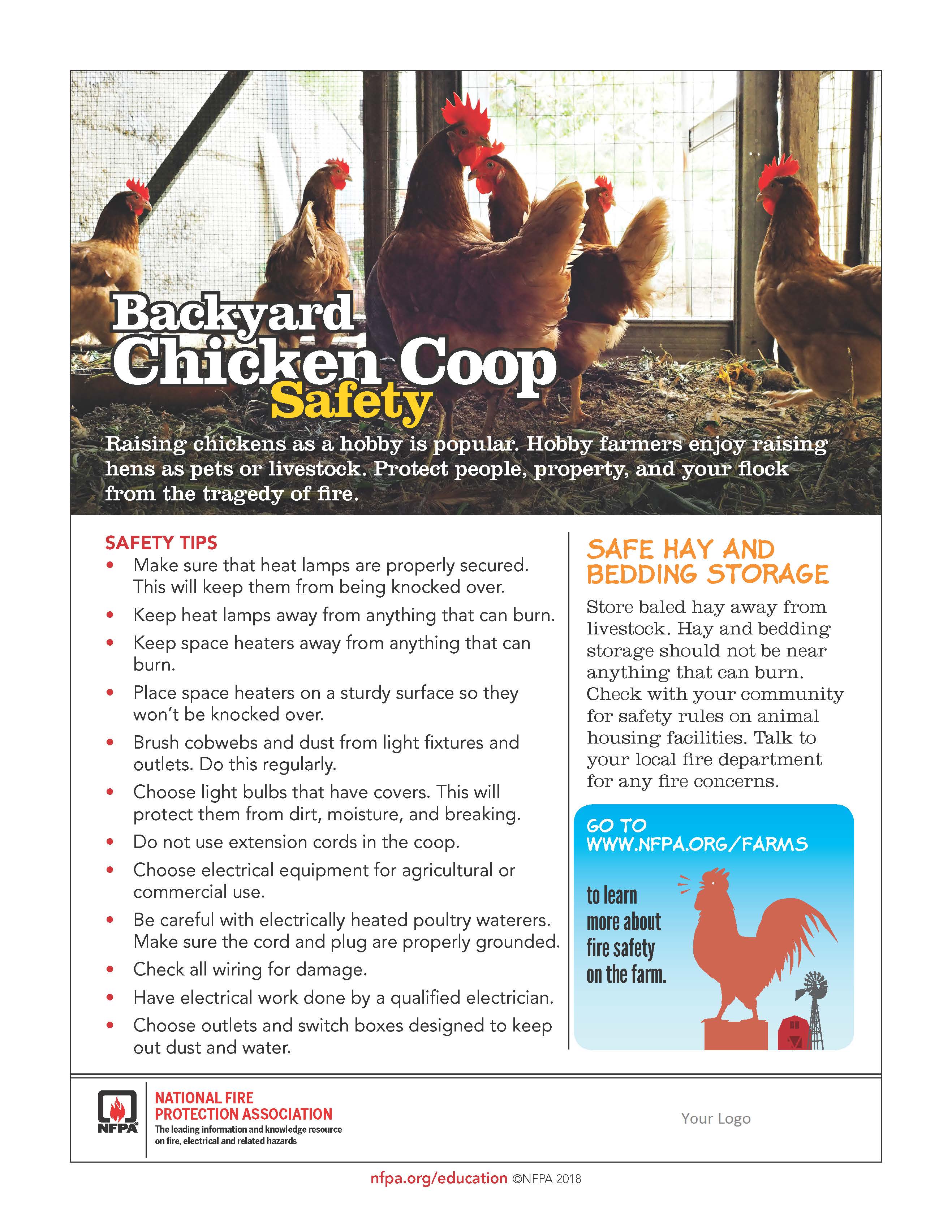 Chicken Coop Safety Sheet with Tips 