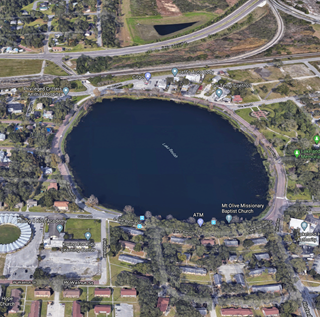 Google Maps aerial view of Lake Beulah