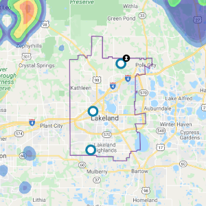 Lakeland Electric Outage Tracker Screenshot of Lakeland