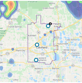 Lakeland Electric Outage Tracker Screenshot of Lakeland