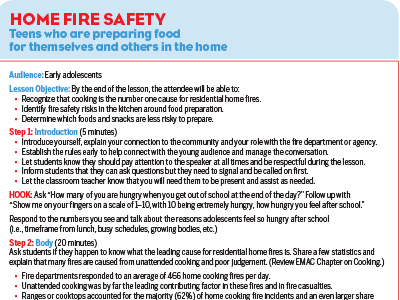 Home Fire Safety Infographic for Teens