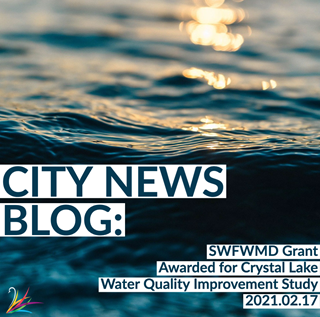 city news blog: words - SWFWMD Grant Awarded for Crystal Lake Water Quality Improvement Study; closeup of rolling water/waves