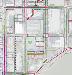 Map of intersection closure at S Kentucky and Lime