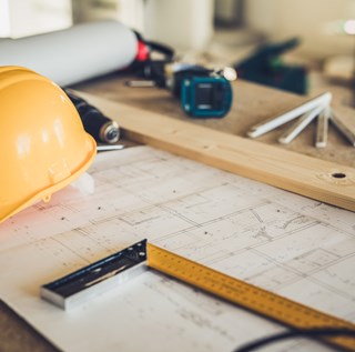 Construction Equipment on table