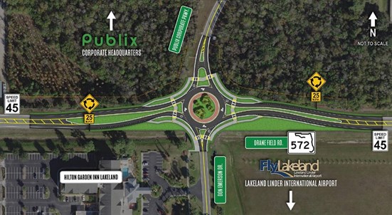 Drane Field Road Roundabout