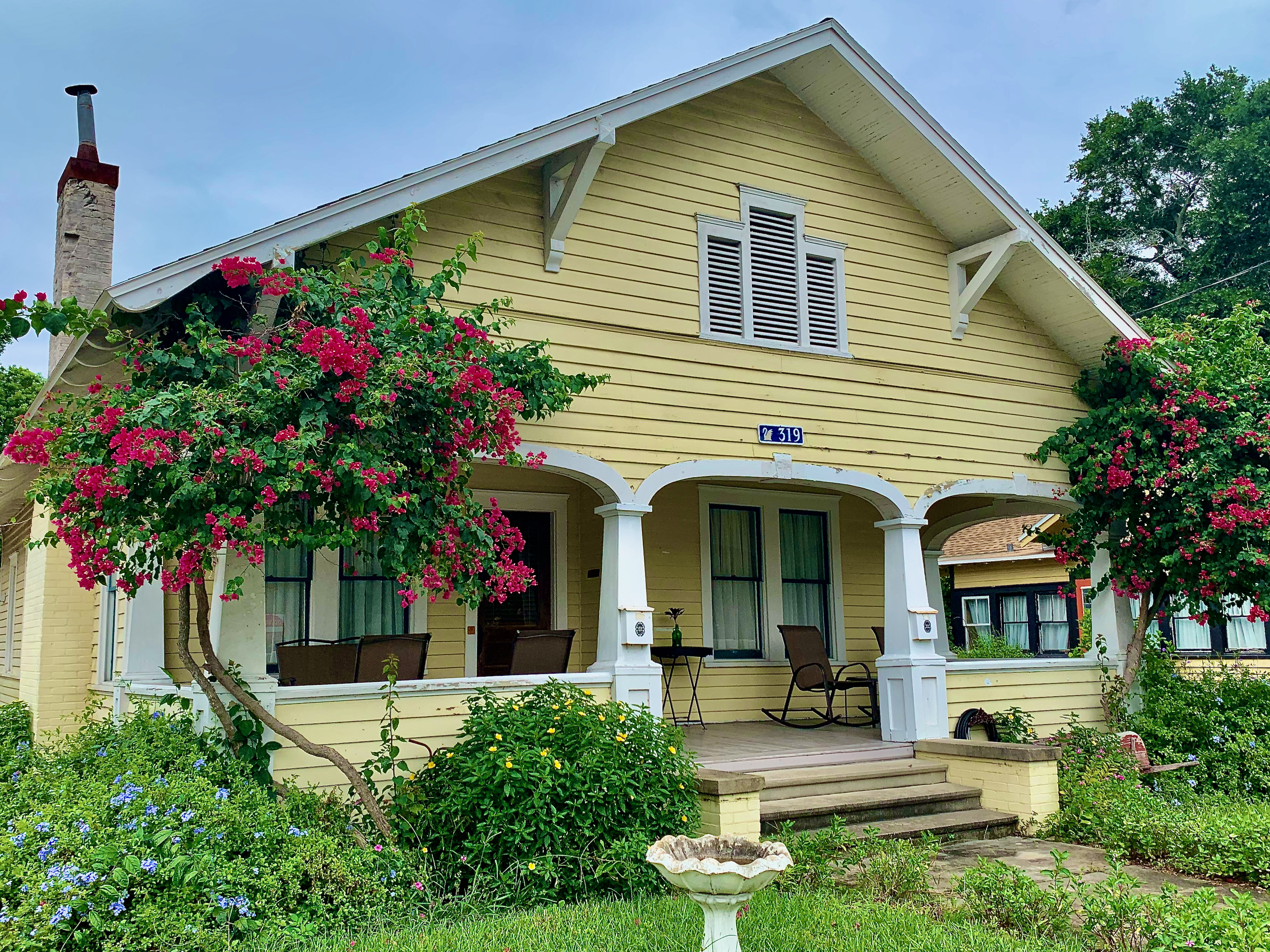 Built in 1901, the classic Craftsman bungalow at 319 Lake Avenue is one of Lakeland's cherished "Century Homes."