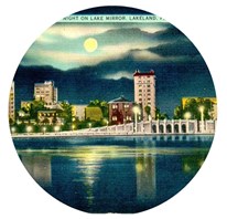 Postcard of Lake Mirror Promenade at night