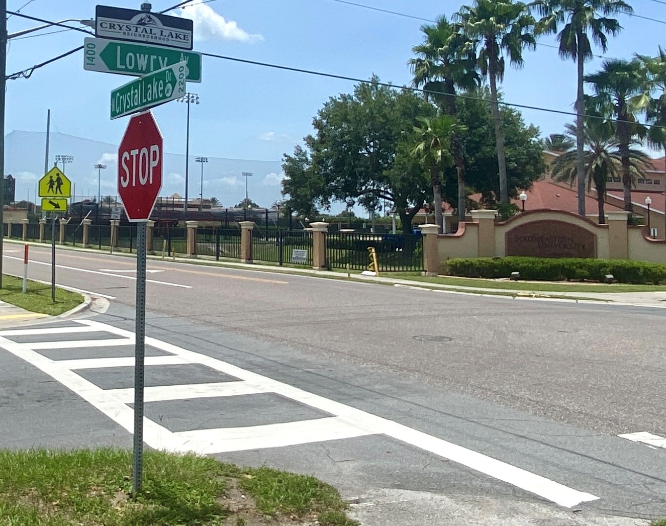 Southeastern University anchors the neighborhood's northwest corner.