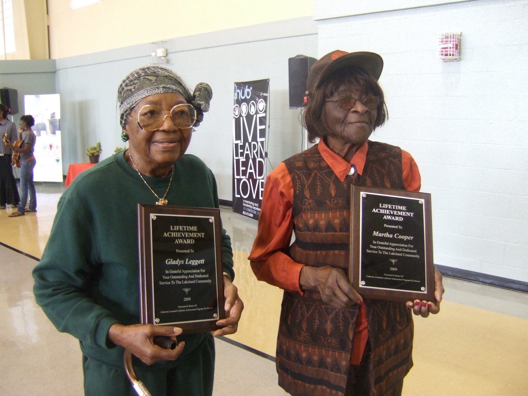 Gladys Leggett was born in Feb 8, 1920 in Tallahassee, FL and moved to Lakeland at an early age with her parents and became an advocate for education and unity in the community.  A retiree of Publix Supermarkets, she was a golden heritage member of the NAACP and one of the founders of the Democratic Women's Club of Polk County. She was also an activist in the Civil Rights Movement and pushed for equal rights for the African American community.