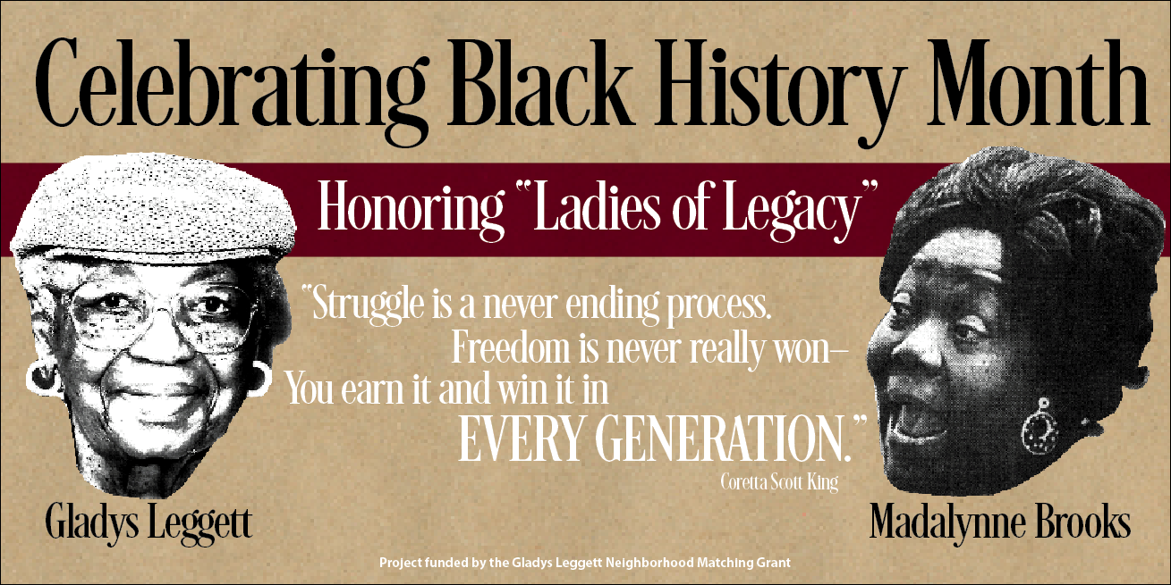 Ms. Legett was honored as one of Lakeland's “Ladies of Legacy.” In 2016, in coordination with the City of Lakeland's Neighborhood Outreach Office, the Gladys Legett Neighborhood was established in her honor. The Gladys Leggett Neighborhood sign can be found on the corner of Regan Avenue and Kathleen Road near W 9th Street.