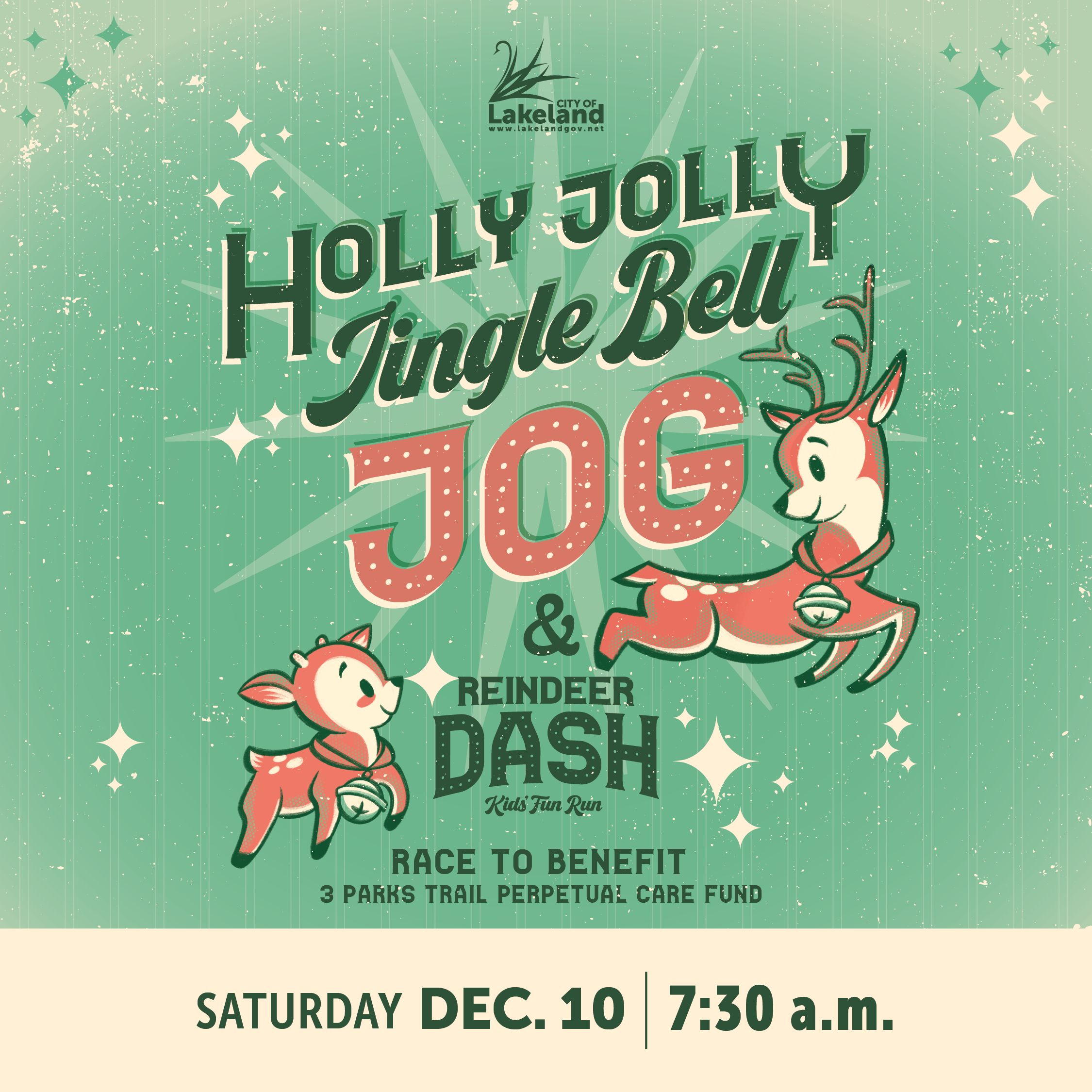 Holly Jolly Jingle Bell Jog 5k & Reindeer Dash Kids' Fun Run City of