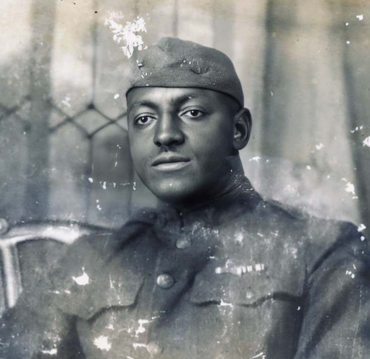 Paul A. Diggs was drafted during WWI. He served from February 1918 to March 1919 in the 52nd Company of the 13th Battalion, 153 Depot Brigade for the U.S. Army, which was racially segregated at the time. Private First Class Diggs shipped to Europe aboard the transport ship ‘Great Northern.’ He received the order of St. Sava from Serbia for military merit. (Photo: Lakeland Public Library)