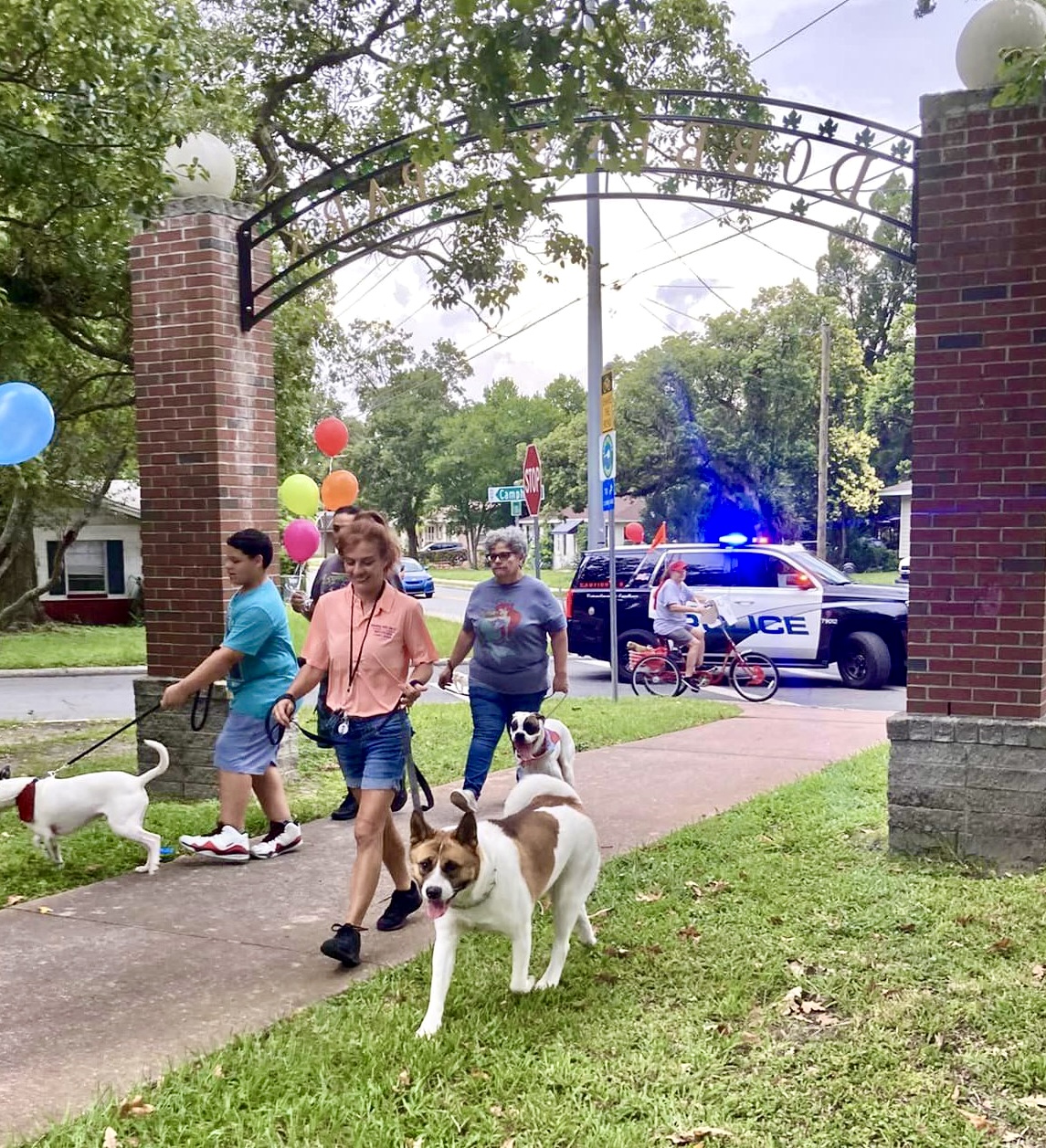 The Camphor Heights "puppy parade" is a cherished annual event.