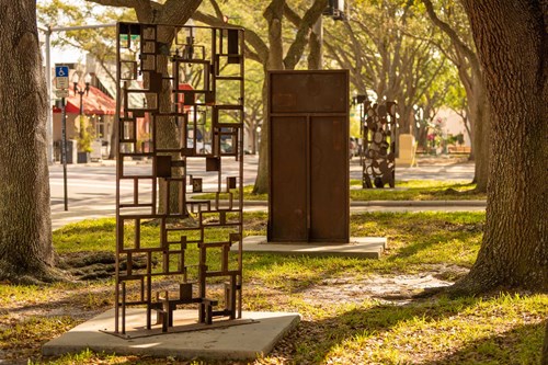 Sculpture on Lemon Street Promenade