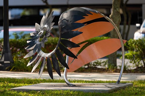 Sculpture on Lemon Street Promenade