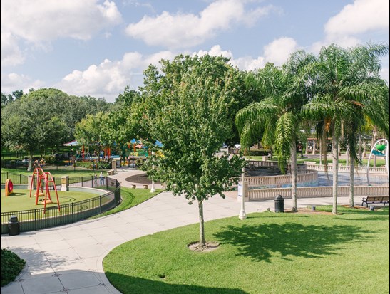 Barnett Family Park from Peggy Brown Building