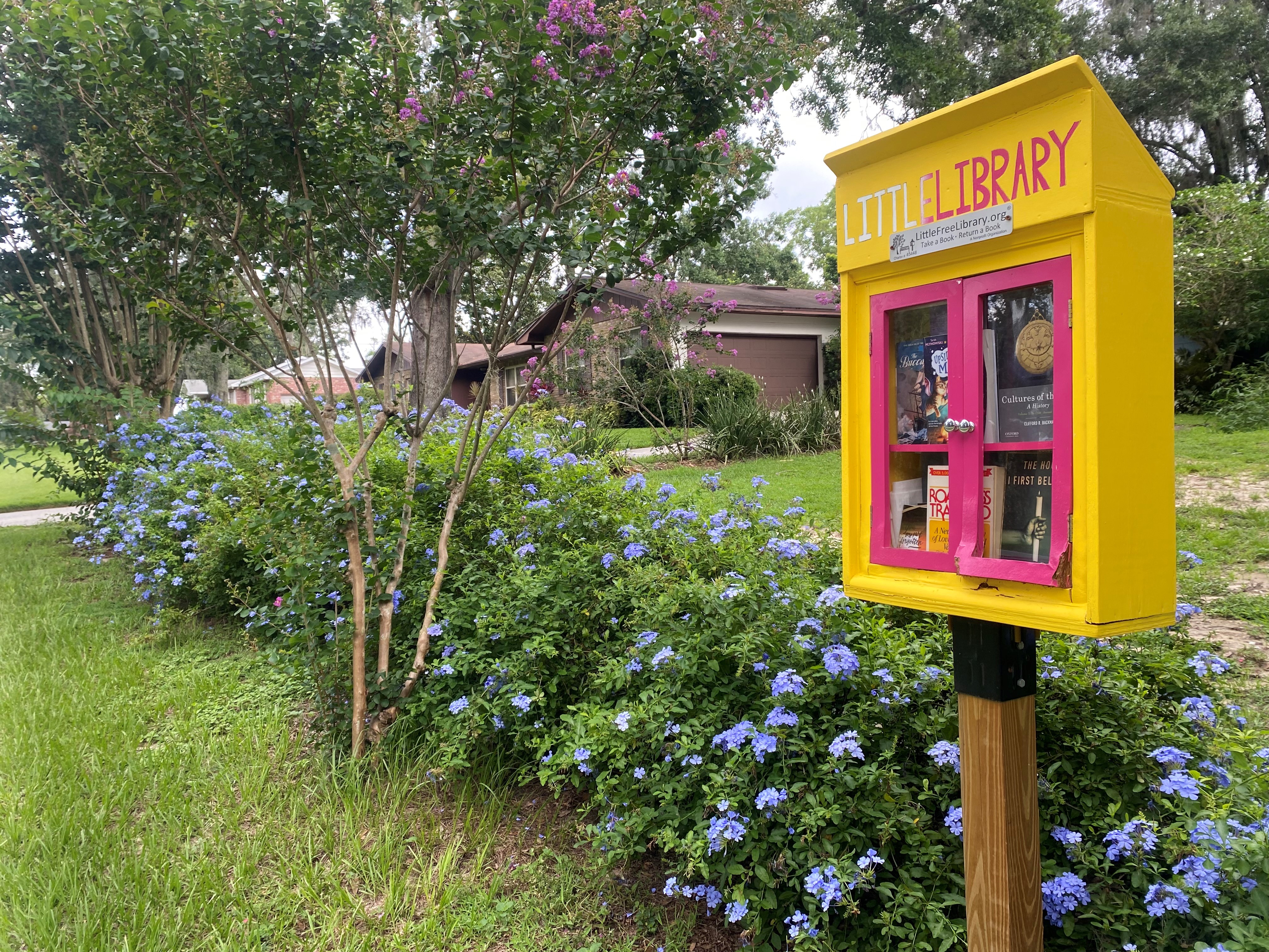 A free Little Library in the Lake Miriam Neighborhood.