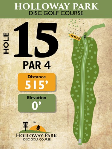 Holloway Park Disc Golf Hole 15 Graphic