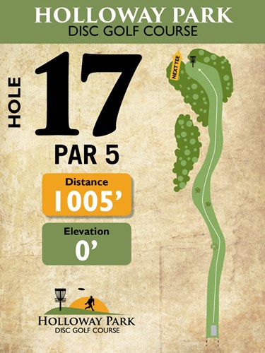 Holloway Park Disc Golf Hole 17 Graphic
