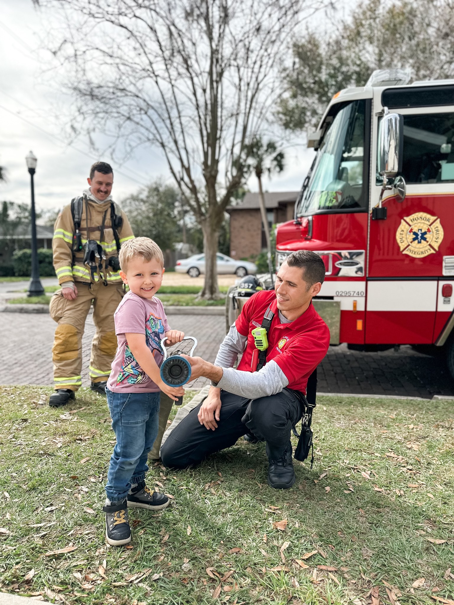 Lieutenant Taylor at an Engine Meet & Greet