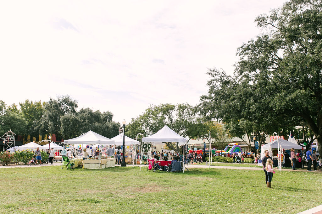 Munn Park with Vendors set-up