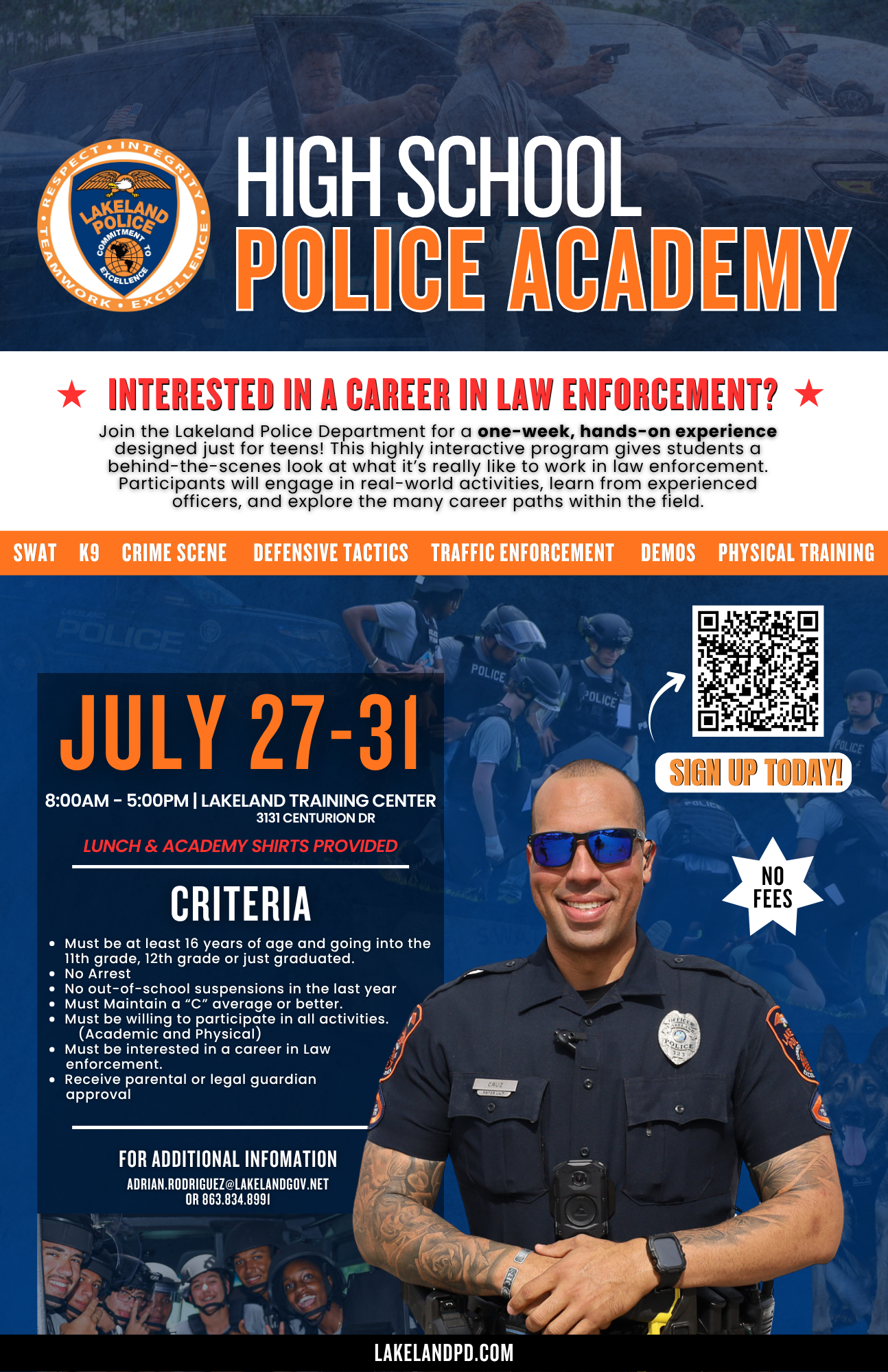 2026 Lakeland Police High School Police Academy