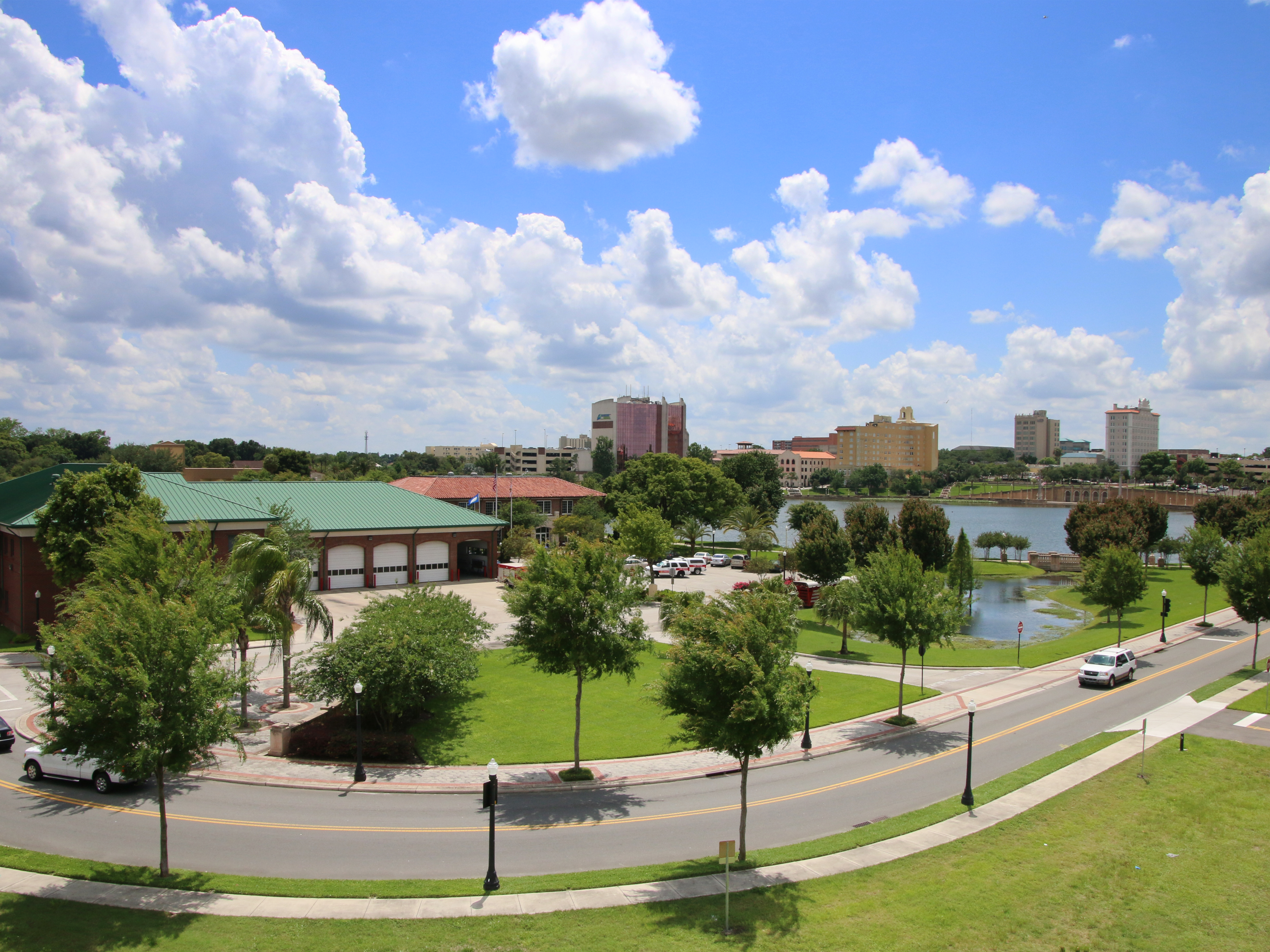 A picture of Fire station 1 in downtown Lakeland