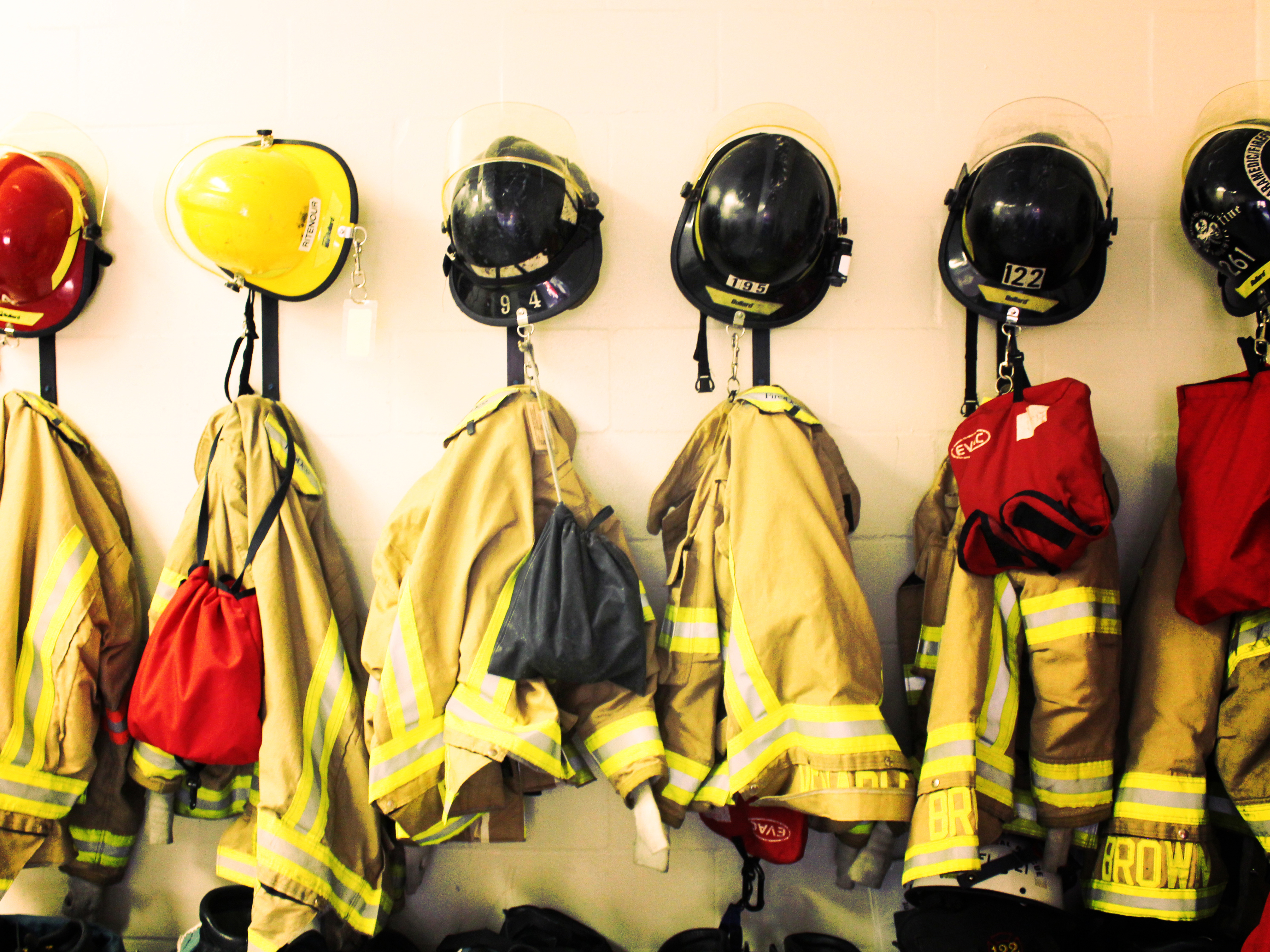 A picture of Bunker Gear at Station 2.