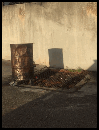 A photo of stromwater drain