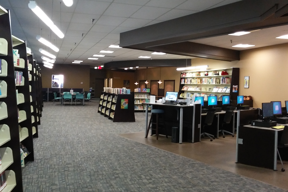A picture of the eLibrary area
