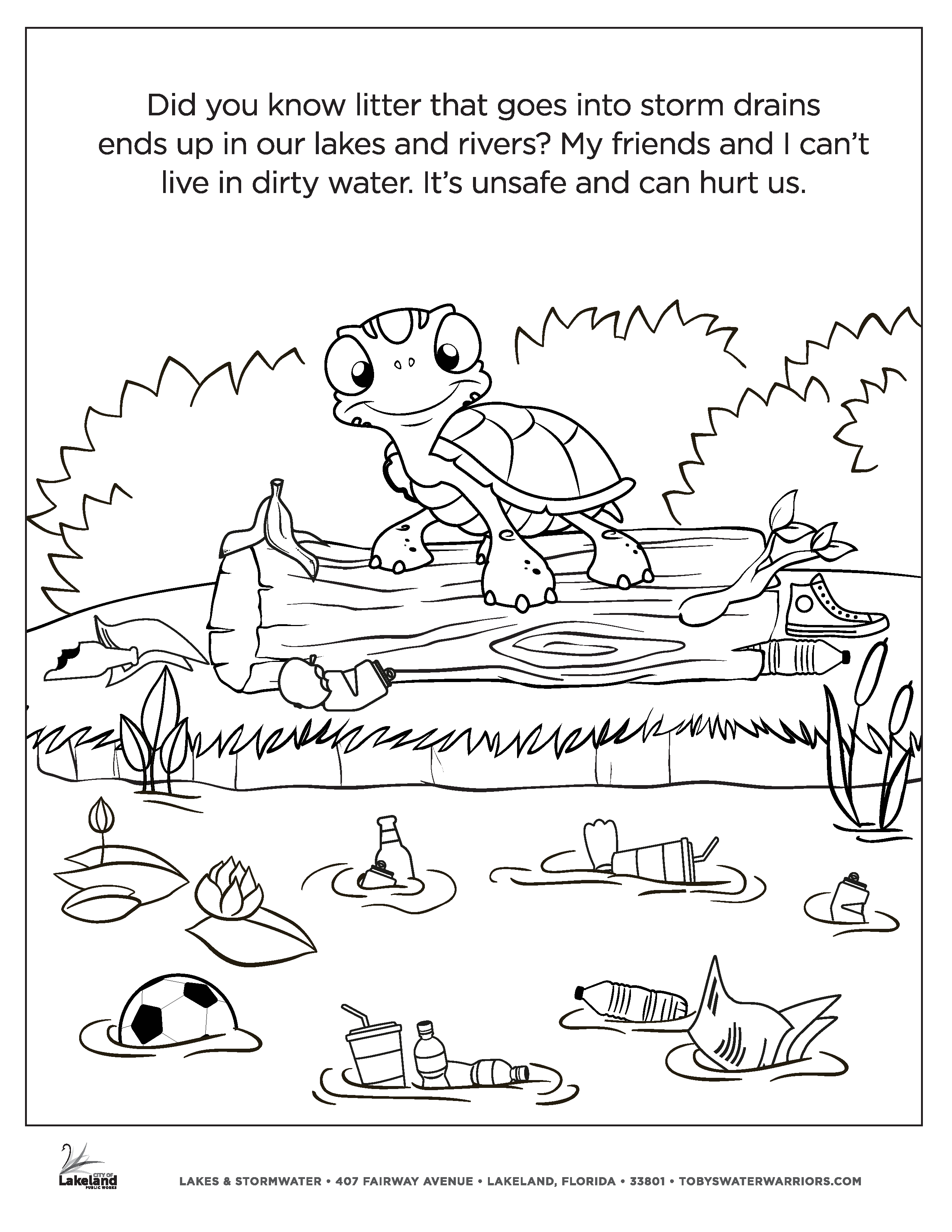 Toby's Water Warriors Coloring Page 4