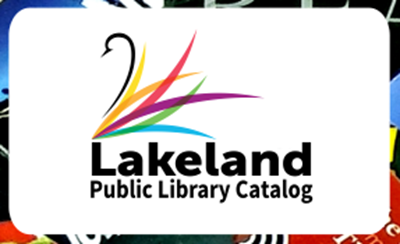 City of Lakeland swan with Public Library Catalog sign