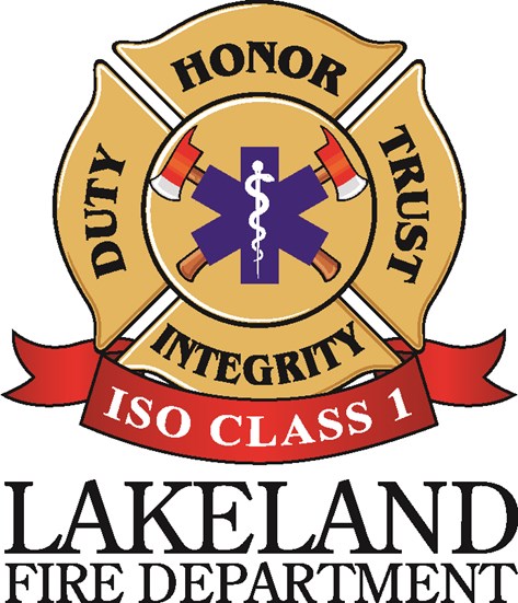 Lakeland Fire Department ISO Class 1 Logo